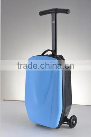 Unique Folding Scooter Luggage Pulling Suitcase for Sale photo-5