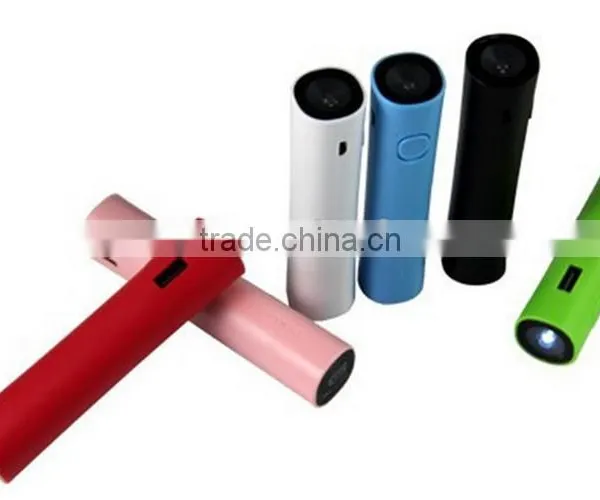 Big Torch Light 2200mah Power Bank Round Slim Shape Power Bank photo-3