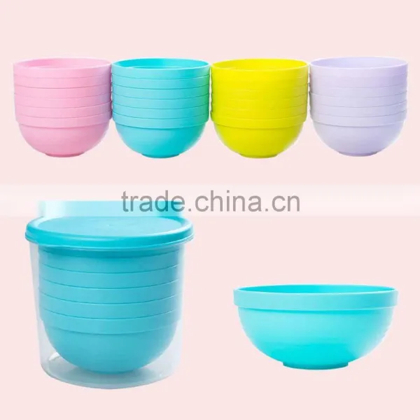 Round Shape Children Colorful PP Plastic Bowl photo-3
