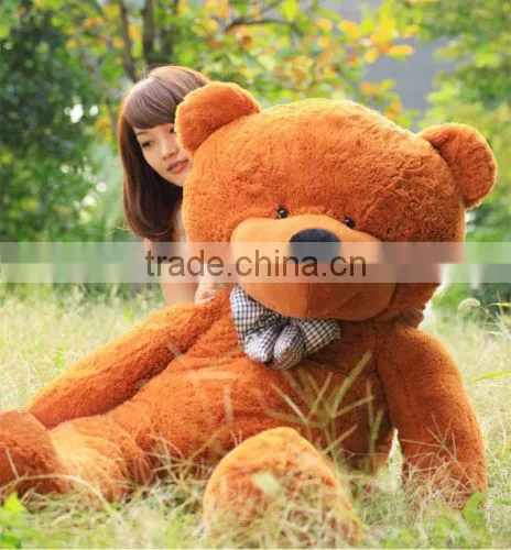 NET Giant Big Cute Deep Brown Plush Teddy Bear Huge Soft 100% Cotton Toy photo-2