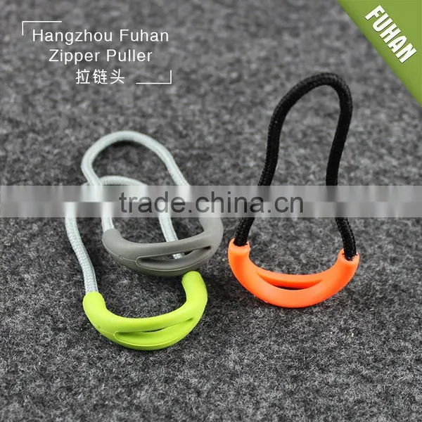 Screen Printing Durable Circle Hollowed-out TPU Zipper Pullers photo-5