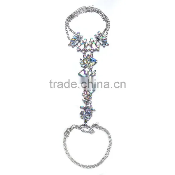 Luxury Geometric Crystal Gems Sexy Body Chain Jewelry for Pretty Girls photo-4