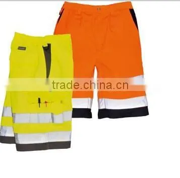 Yellow Hi-Vis Men With Reflect Strips Short Pants photo-2