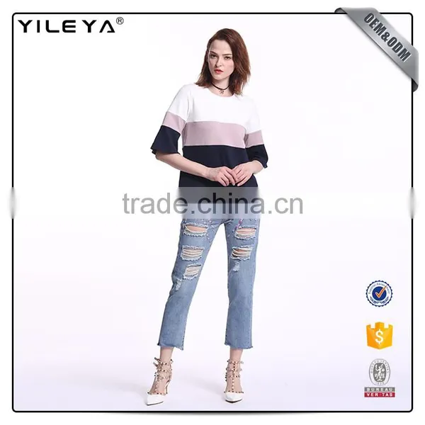 Hot Girl Jeans Stylish Pants Types,jeans Pants Factory for Women,latest Design Denim Jeans Pants photo-4