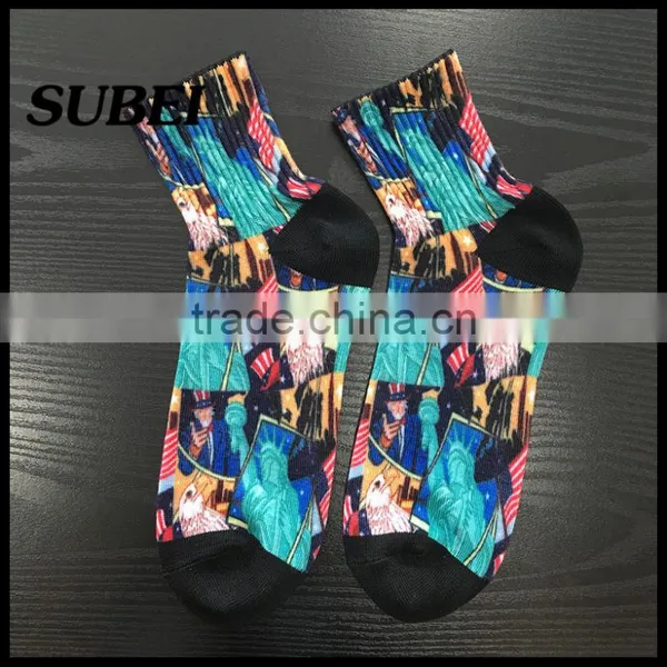 Cheap Custom Printing Dye Sublimation Sport Compression Socks photo-5