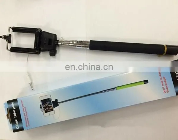 Real Factory Production Mobile Phone Selfie Stick With Cable photo-3