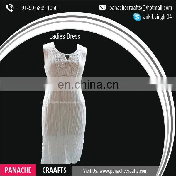 Women 2017 Latest Fashion Long Top Dress Design photo-3