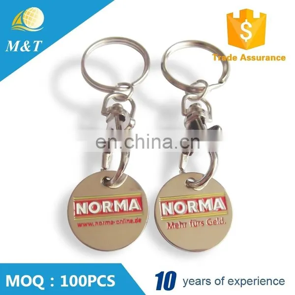 Factory Supply Cheap Metal Custom Token Keychain