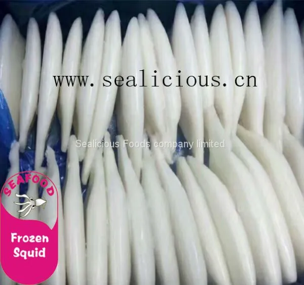 Skinless Tip off IQF Natural Frozen Argentina Illex Squid Tube (Illex Argentinus) With Size U5/U7 photo-2