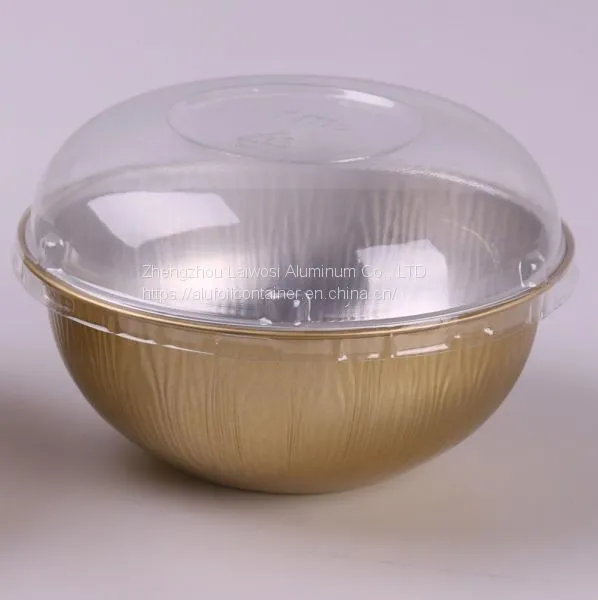 Wholesale Colorful Round Smooth Wall Aluminum Foil Bowl photo-2