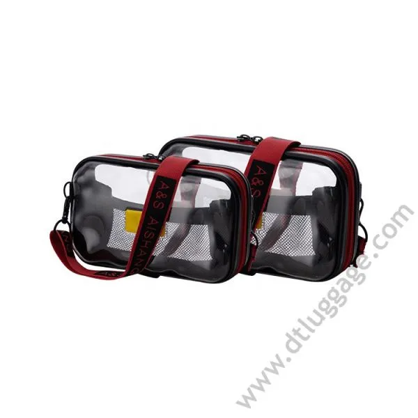 Transparent Multifunction Mini Storage Bag ABS Hard Shell Cosmetic Case photo-3