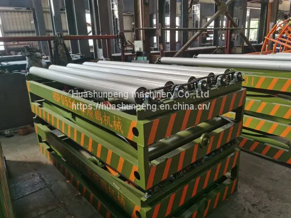Woodworking Machinery Hydraulic Lifting Table Saw Edge Machine Sanding Assembly Line Inlet and Outlet Plate Stacking 3 Tons photo-4