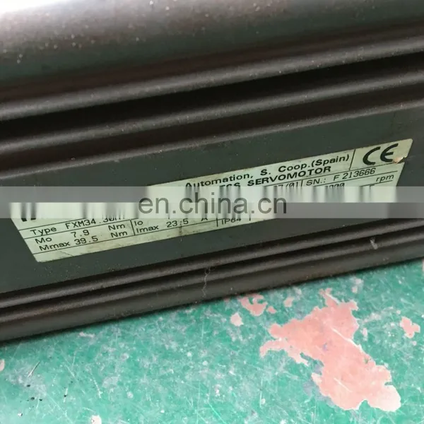 Original FAGOR AC Servo Motor Spain Made Brushless Servo Drive FXM34.30A.E1.000 For Packing Machine photo-2
