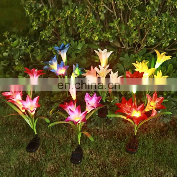 Solar Flower Light in Holiday Lighting Outdoor Solar Flower Garden Stake Lights photo-6