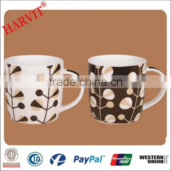 Round Decorative Coffee Mug Ceramic