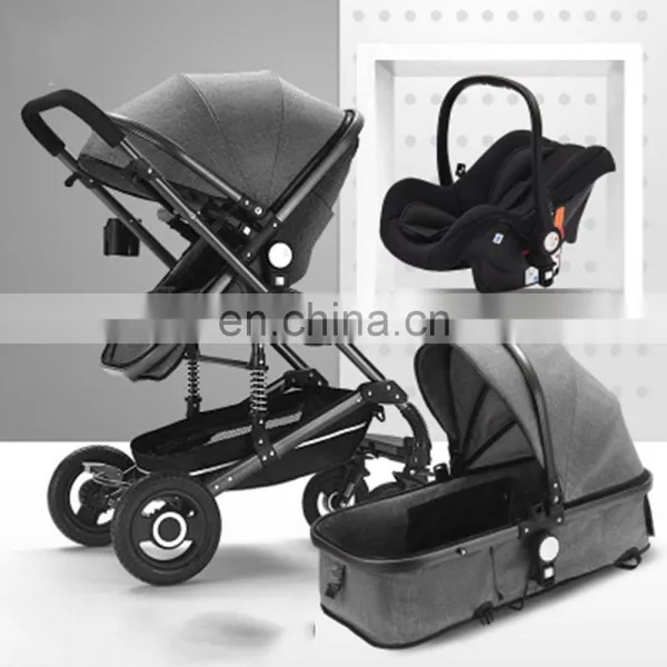 New 2018 Baby Stroller 3 In 1 For 0-3 Years Baby Prams With Removable Shopping Basket photo-6