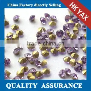 W0413Lt.Rose Glass Chaton Rhinestones,China Manufacturer Point Back Crystal Rhinestone,point Back Rhinestone Garment Accessories photo-2