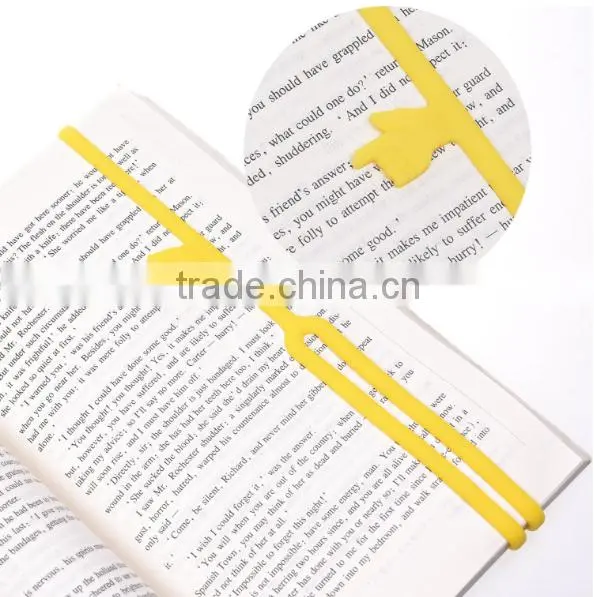 LOT Color Rubber Elastic Book Band Standard Bookmark Size Silicone Clever Bookmarks photo-3