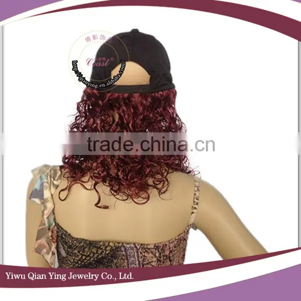 Cheap Custom Adjustable Black Baseball Caps Men Wigs photo-4