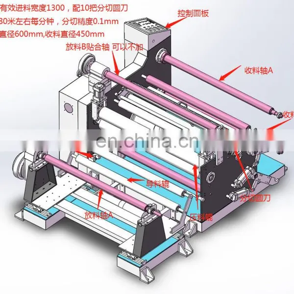 With Photoelectric Correction System Microcomputer Conductive Cloth Slitting Rewinding Machine photo-2