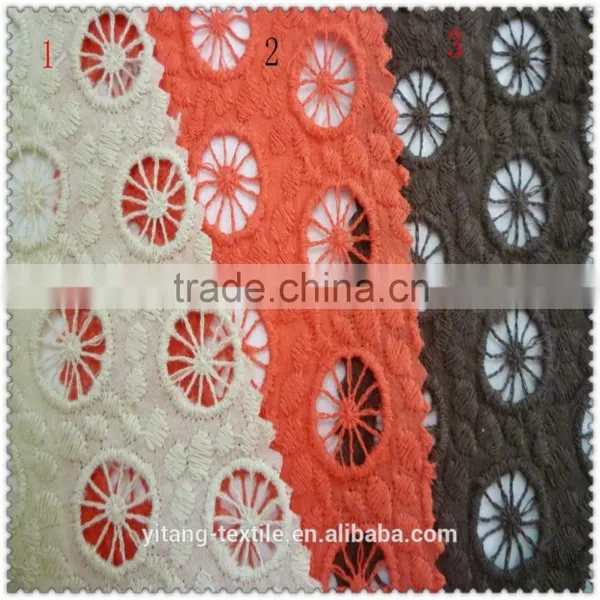 Circle Pattern Embroiderering Fabric photo-5