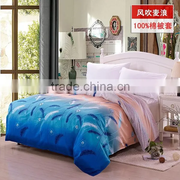 Flower Design 100% Cotton China Duvet Cover Set Reactive Printed Thick Comfoerter Cover Set photo-2