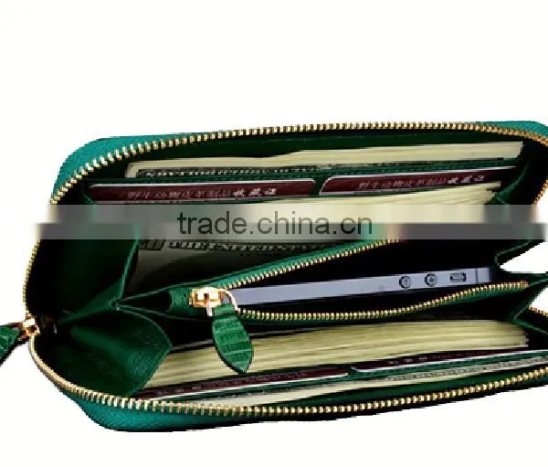 Exotic Cabrite Skin Leather Lady Evening Clutch Bag Hand Bag Leather Wallet photo-2