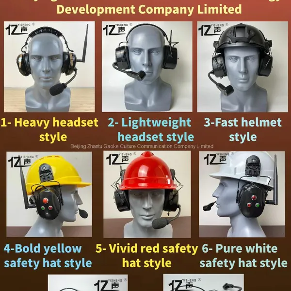 Hands-free Two-way Voice CommunicationsFull Duplex Wireless Noise Reduction Intercom Headset“YISHENG” YS-QSG-9PS Series Lightweight photo-4