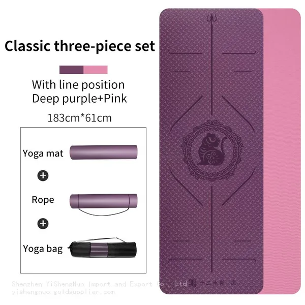 Professional Yoga Mat Anti-slip Fitness Home Best Tpe Yoga Mat photo-3