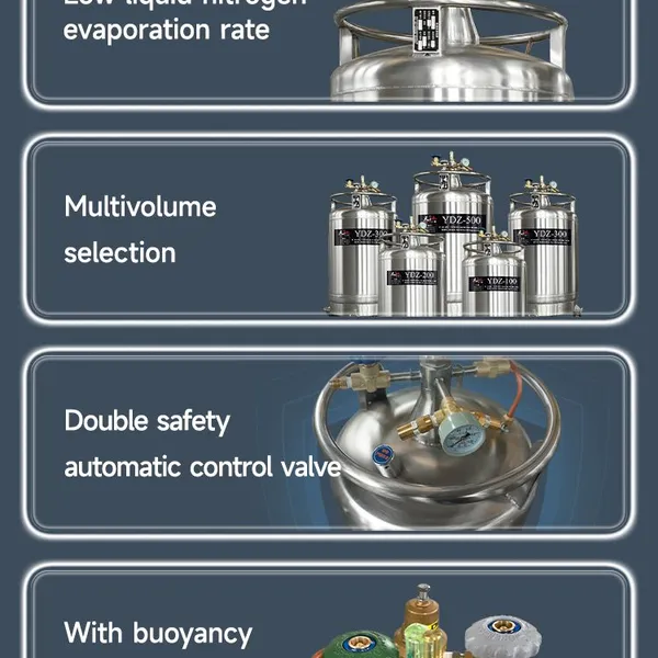 Cambodia-dewar 50L for n2 Self Pressured KGSQ-cell Storage Liquid Nitrogen Tank photo-4