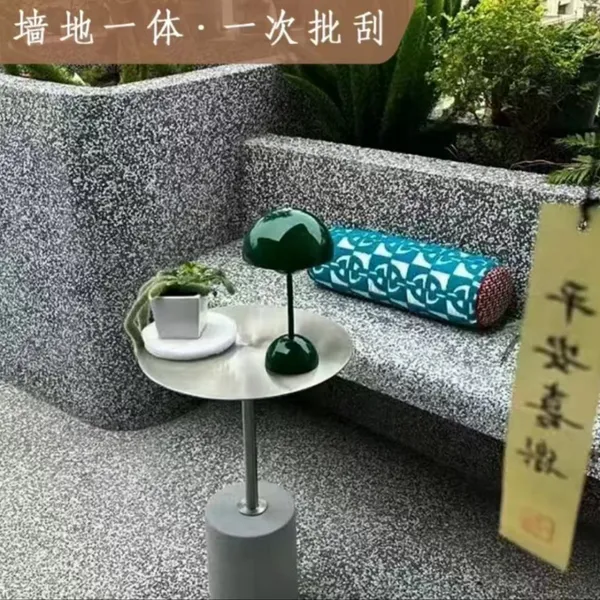 Hongyuan Water Paint Water-Based Epoxy Color Sand Floor Self-leveling Paint Water-Based Resin Washing Stone photo-5
