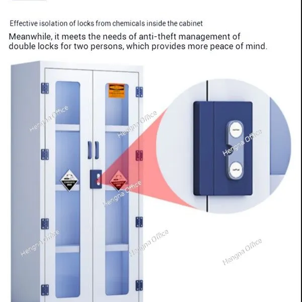 Corrosion Resistant Laboratory PP Cabinet with Double Upper Glass Filo Doors  for Semiconductor Manufacturing| Strong Acid & Base Protection