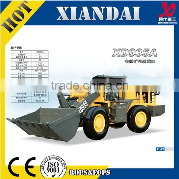 XD935 3Ton 1.7cbm Underground Mining Loader(narrow Type) Scooptram Tunnel Loader With CE FOR SALE Made in China Express