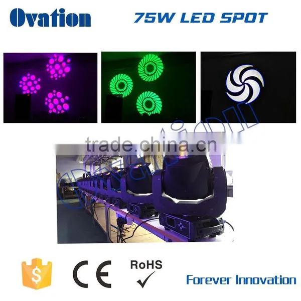Top Selling Products 2015 75W LED Gobo Mini Moving Head Stage Lighting photo-3