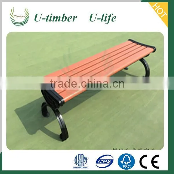 Customized Wood Plastic Composite WPC Garden Chair Outside photo-2