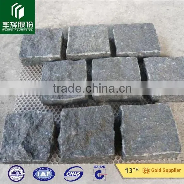 Natural Split Black Basalt G684 Cobblestone With Mesh photo-2