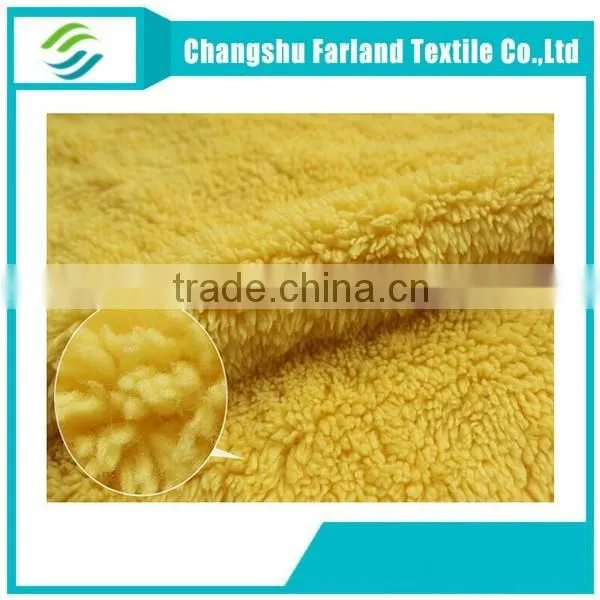 Sherpa Lining Fabric Shu Velveteen Plain China Textile Fabric photo-2