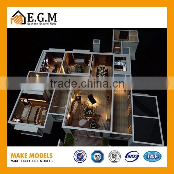 3D Architectural Rendering Scale Models Plastic Material