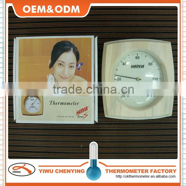 Wooden Sauna Thermometer Arrow Scale High Temperature Competitive Price Eco-friendly Material Instant Fast Measuring