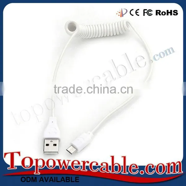 Premium For Android Phone Usb 3.0 Micro Usb Cable Spiral Design Data Cable photo-2