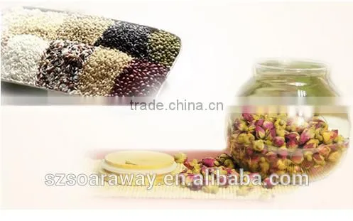 New Style Small Bean Jar Hot Selling Airtight Glass Jar With Bamboo Lid photo-2