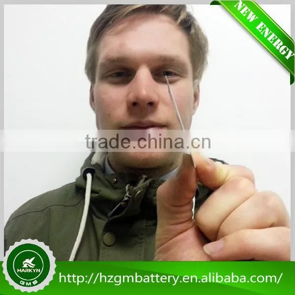 Rechargeable 3.7v 12mAh Ultra Thin Battery