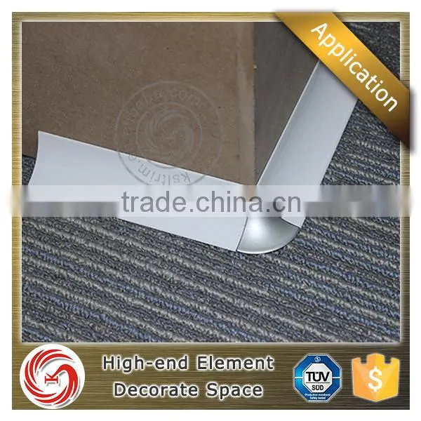 China Top Ten Supplier Inner Corner Outer Corner Aluminium Wall Skirting Board With Clips photo-3