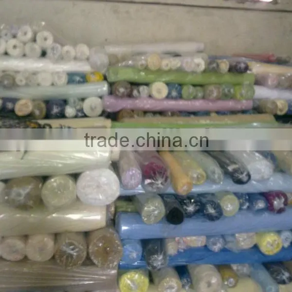 Polyester Cotton Mixed Plain Dyed Poplin Fabric Stock photo-5