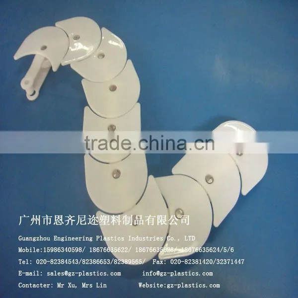 High Abrasion Resistance Moulding White Plastic Injection Mold UHMW PE Sushi Chain photo-6
