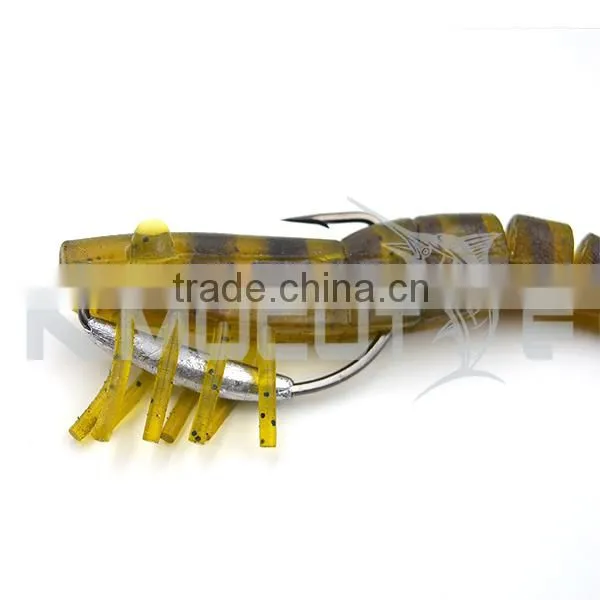Kmucutie CHS006 Soft Shrimp Lure 5 Sections Body Live Smart Shrimp Bait for Octopus photo-3