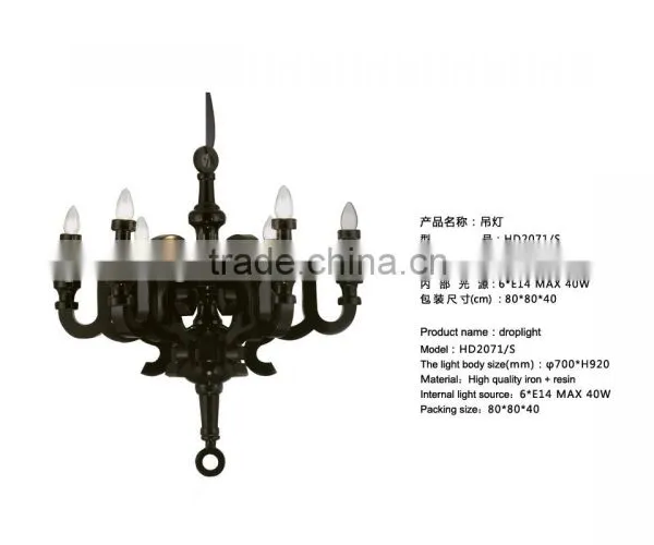 Resin Lighting for Villadom/elegant Modern Pendant Lamp