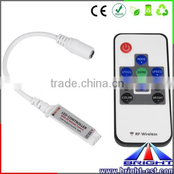 Mini RF Remote Control Single Color Strip Light Led Controller Sunrise Sunset Dimmer photo-2