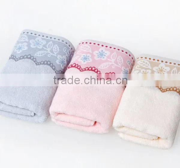 2015 Popular Nice Design Jacquard Pattern Dobby Border Product , Soft Handfeeling Bath Towel photo-2
