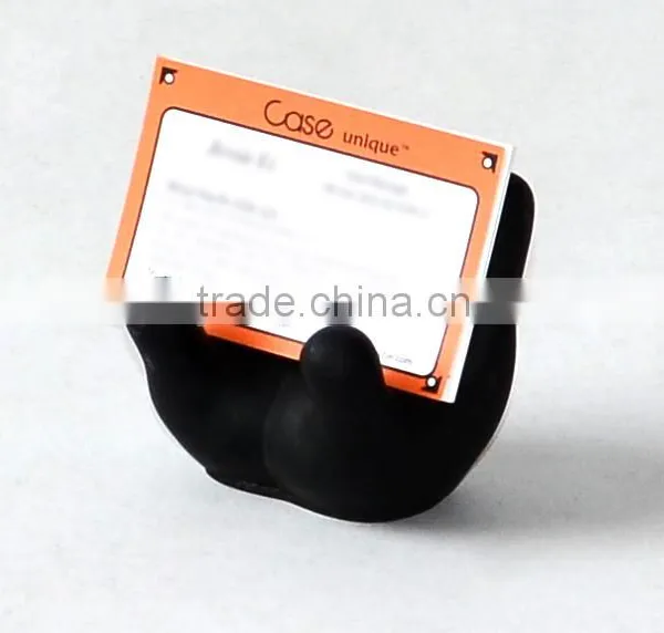 Plastic Black Hand Shape Name Card Holder Office Desk Accessories